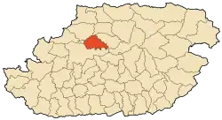 Location in Tizi Ouzou Province