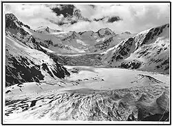 Mount Maori right of centre, with Mount Maruiwi to left