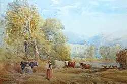 Bolton Abbey by David Cox. Watercolour