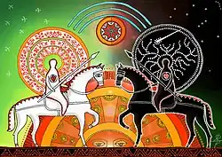 Belobog and Chernobog, by Maxim Sukharev