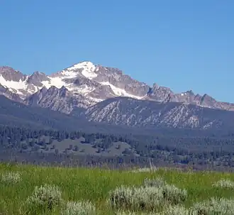 A photo of Decker Peak viewed from the southeast