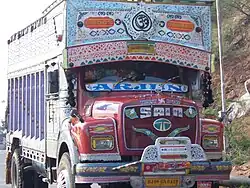 Decorated truck in Rajasthan.