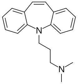 Skeletal formula of depramine