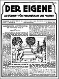 Der Eigene, vol. 7 (1919–20), no. 3 - eleven issues in this format