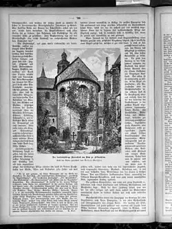 An illustration of the rose in an 1883 issue of the German journal Die Gartenlaube (The Garden Arbor)