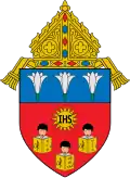 Coat of arms of the Roman Catholic Diocese of Balanga