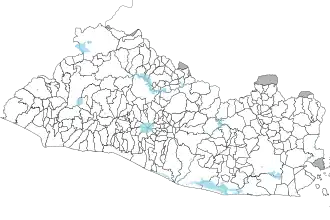 A map showing the borders of El Salvador's 262 municipalities before being reduced to 44