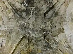 Vault of the eastern iwan (at the back of the hall)