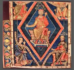 The color of majesty - portrait of Charlemagne, King of the Franks and Holy Roman Emperor, Netherlands (14th c.)