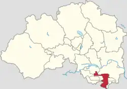 Location of Dongxiaokou Town within Changping District