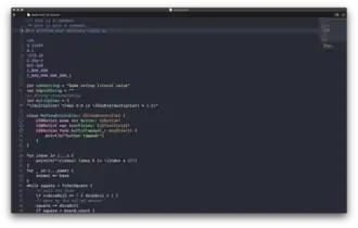 Dracula being used on XCode