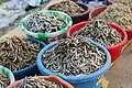 Dried fish in Fareniya Bazar, Indo Nepal Border Trail