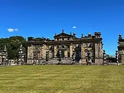 The forecourt gates and railings