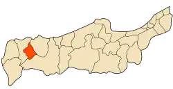 Location of Aghbal within Tipaza Province