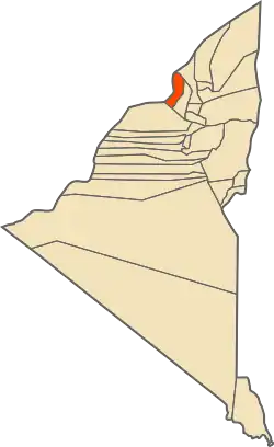 Location of Talmine commune within the former Adrar Province