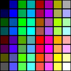 Full 64-color EGA palette illustration