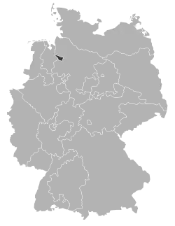 Map of the Protestant Church of Bremen