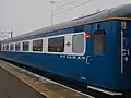 Mk2f First Open of FM Rail in Blue Pullman livery