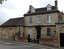 Cross Hayes House and attached Wall, Railings and Gate Posts