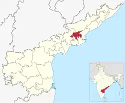 Location in Andhra Pradesh