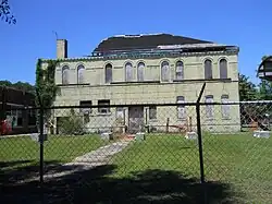 South elevation in 2017