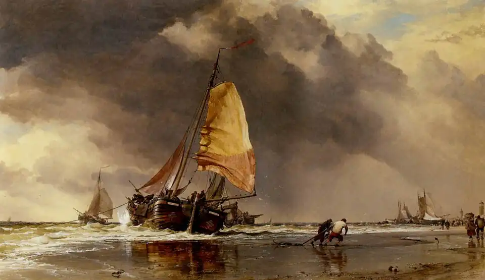Dutch Fishing Pincks by Edward William Cooke