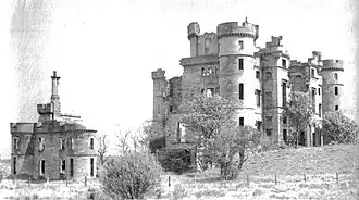 The ruins of Eglinton castle in 1965