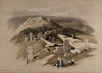 1840s sketch from The Holy Land, Syria, Idumea, Arabia, Egypt, and Nubia