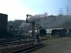 Steam loco in operation