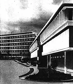 Concept image for Pueblo Supermarket at El Monte Mall in 1967