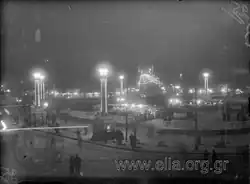 Electric lights in the square, 1934