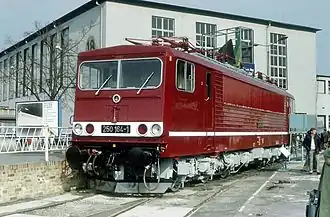 250 164-1 staying at Leipzig Trade Fair, 1982