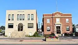 The historic old post office building and Dominion Business College building, both built in 1929.