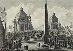Entry of the French army into Rome on 15 February 1798 (Musée de la Révolution française)