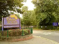 Sign to Cadbury World, Bournville