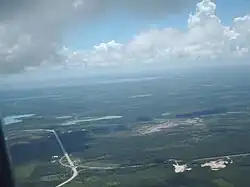 Junction of Highway 186 and 307 south of Laguna Bacalar