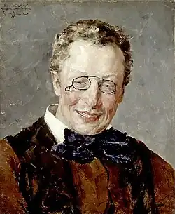 Portrait of Ville Vallgren, Ernst Josephson, 1880
