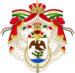 Coat of Arms of Agustín de Iturbide as Emperor of Mexico