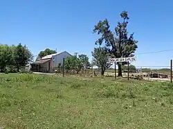 Former railway station in Empalme San Carlos, pictured in 2021