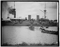 The Italian cruiser Ettore Fieramosca.