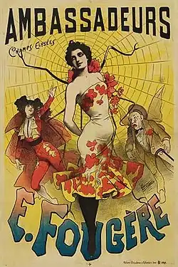 Eugénie Fougère at the Café des Ambassadeurs, by Alfred Choubrac (1890)