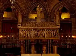 Tomb of Saint Eulalia in the crypt of Barcelona Cathedral