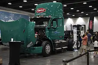 Electric semi by Peterbilt at Everything Electric Canada 2024.