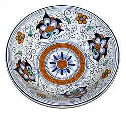 Plate with traditional motif