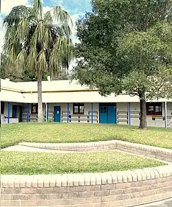 Image 25A classroom block with schoolbag racks in Western Sydney, Australia (from School)