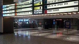 The former Cineplex Odeon Canada Square Cinemas in Yonge-Eglinton (Toronto) opened in 1985. Closed by Loews Cineplex in 2001 and was acquired by Famous Players due to space limitations at a nearby SilverCity.
