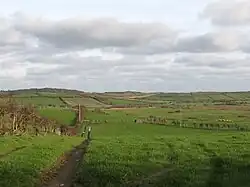 Farm track leading down to the Ballydargan Valley (2012)