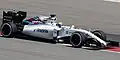 Felipe Massa driving the Williams FW37 at the 2015 Malaysian Grand Prix.