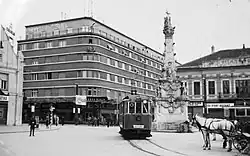 Tram near Liberation (now Freedom) Square in 1942