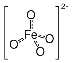 Structure of ferrate(VI), [FeO4]2−